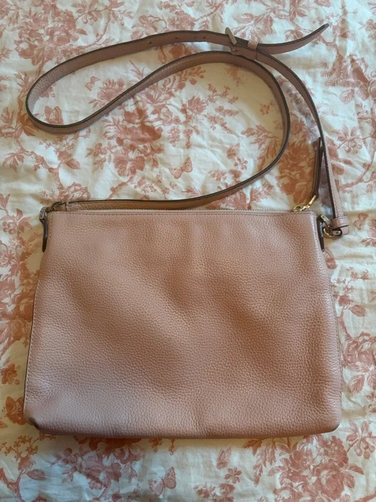 Kate Spade Pebbled Leather Crossbody in Dusty Pink - Picture 4 of 4